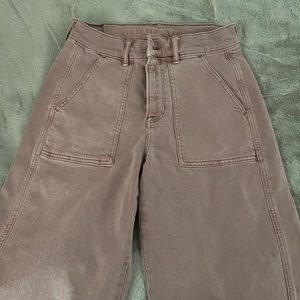 american eagle (never worn) pink cargo pants (wide leg)